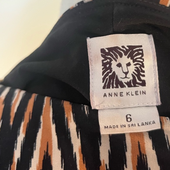 Anne Klein Pattern Brown Dress - Picture 4 of 5